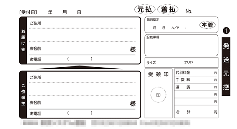 配送伝票処理 帳票サンプル